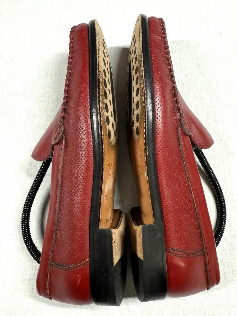 Vineyard‎ Sandro Moscoloni Murray Loafer Driver Men Sz 9.5 Red Leather Slip On